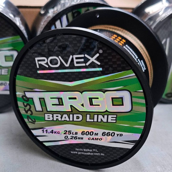 Rovex Tergo Camo 25lb Braid