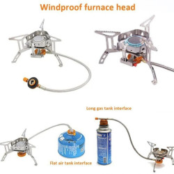 Stainless steel Portable Folding Windproof Camping Gas Stove